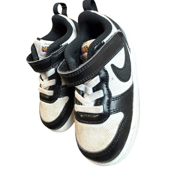 Nike Court Player One Billy Borough Low 2 White Black Panda Size 7c - Picture 4 of 7